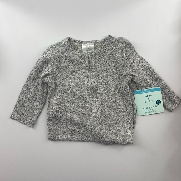 ⭐️SOFT aden + anais Snuggle Knit Footie New with Tags 6-9 Months - Picture 4 of 6